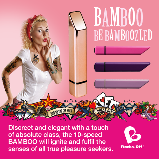 Потужний мінівібратор Rocks Off Bamboo Rose Gold - Зображення 3