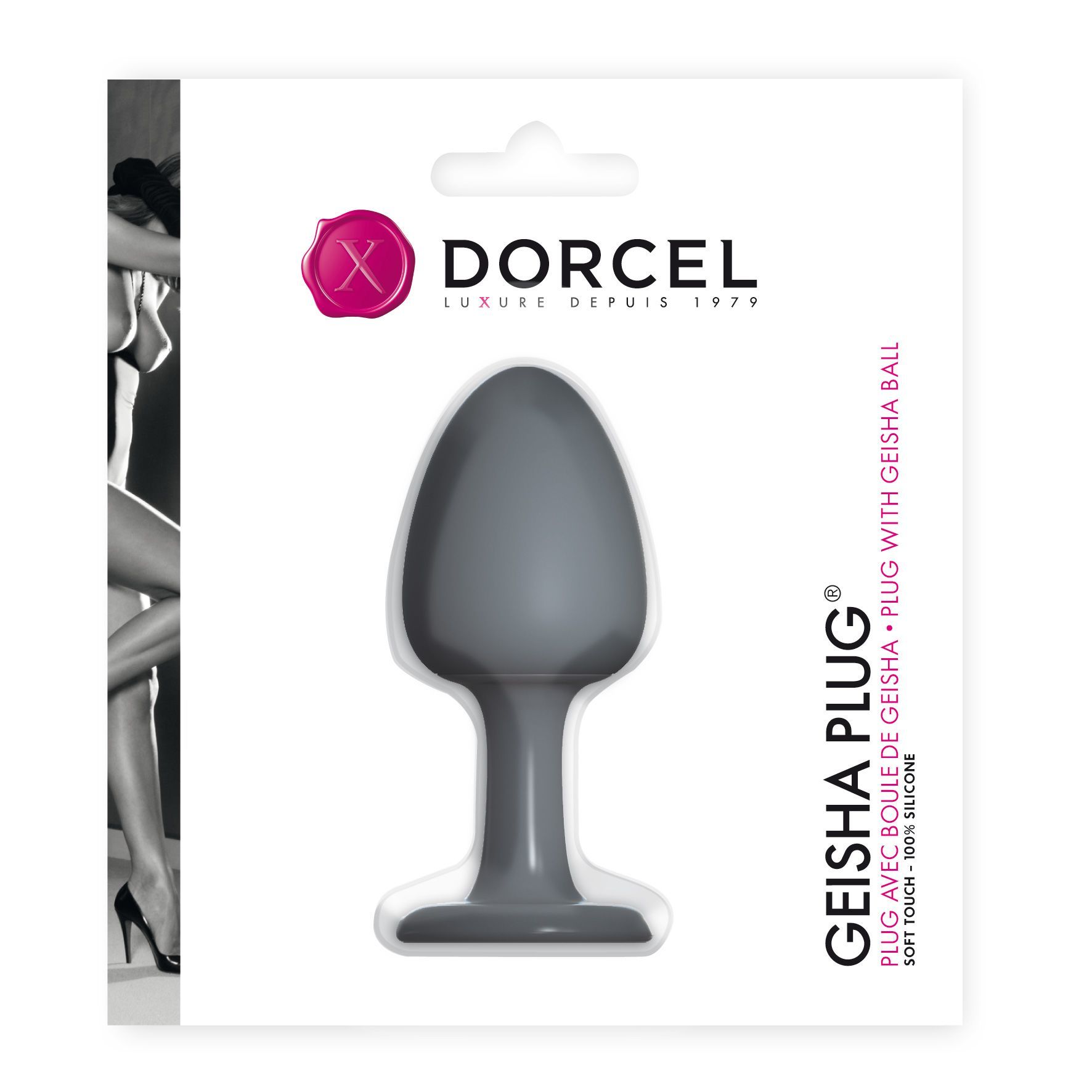 Анальна пробка Dorcel Geisha Plug з кулькою всередині, створює вібрації, макс. діаметр 3,2см - Зображення 2