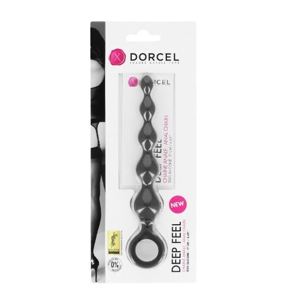 Анальний ланцюжок Dorcel Deep Feel, силікон, макс. діаметр 2,5 см, пружна - Зображення 2
