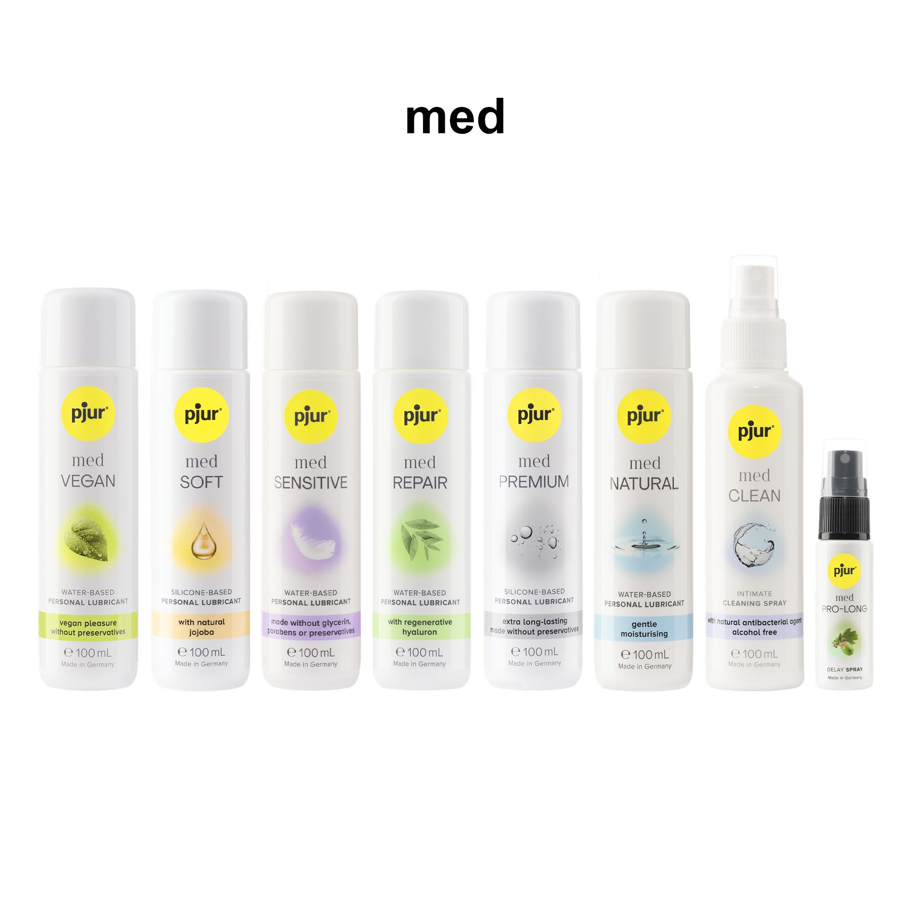 Очищувальний спрей pjur med Clean Spray 100 мл, для ніжної шкіри та іграшок, антибактеріальний - Зображення 4