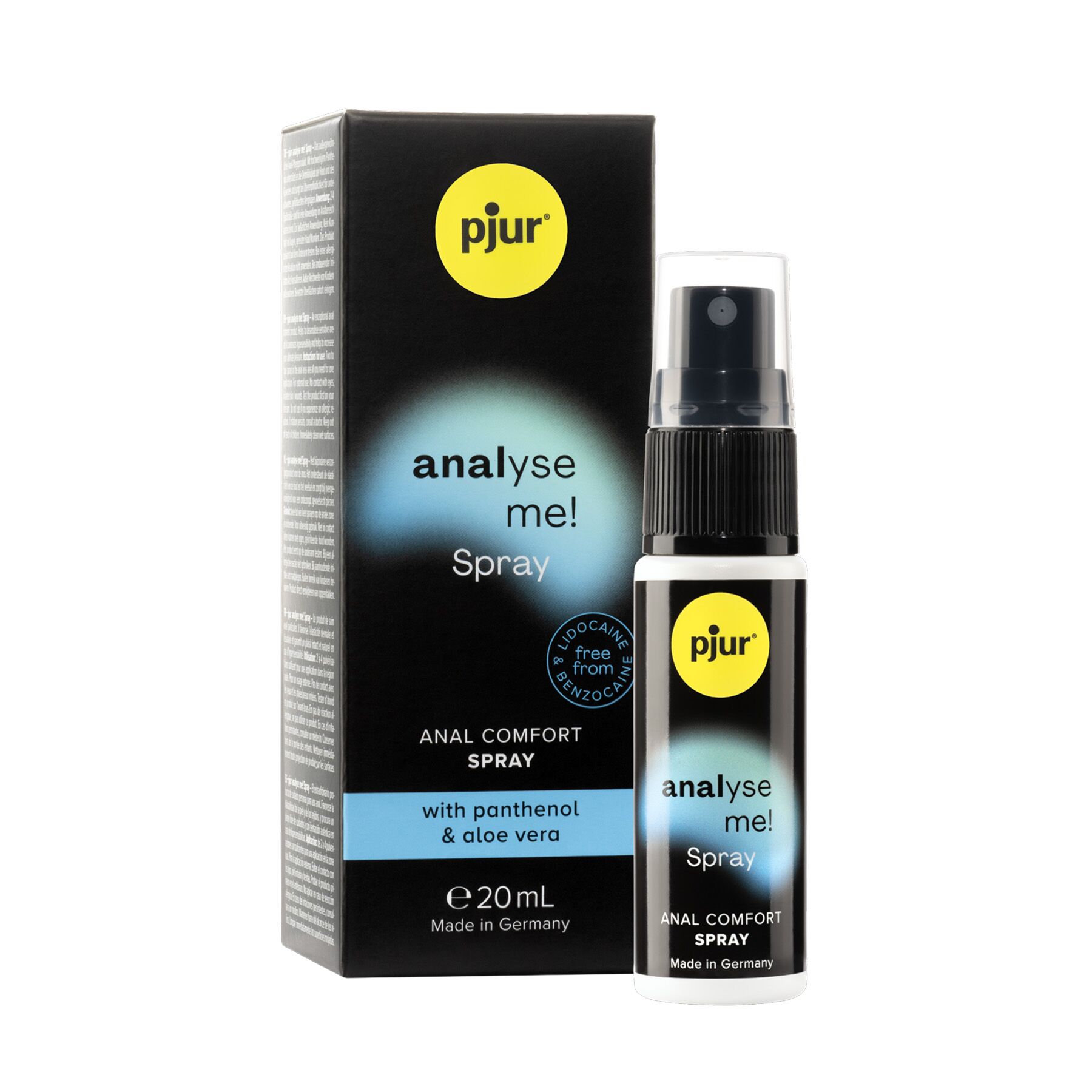 Розслаблювальний анальний спрей pjur analyse me! Spray 20 мл, з пантенолом та алое, концентрований - Зображення 4