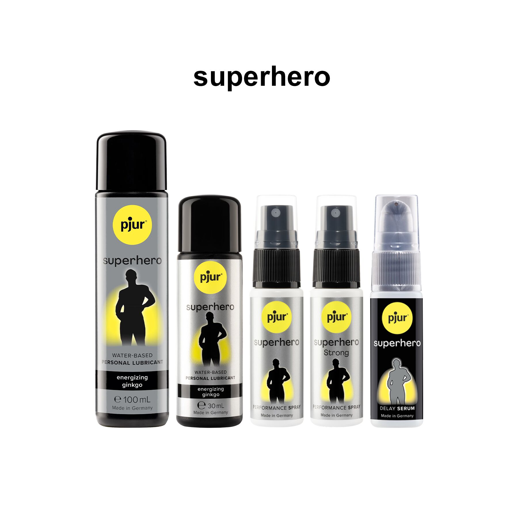Стимулювальний лубрикант на водній основі pjur Superhero Energizing glide 100 мл, з екстрактом гінкго білоба - Зображення 4