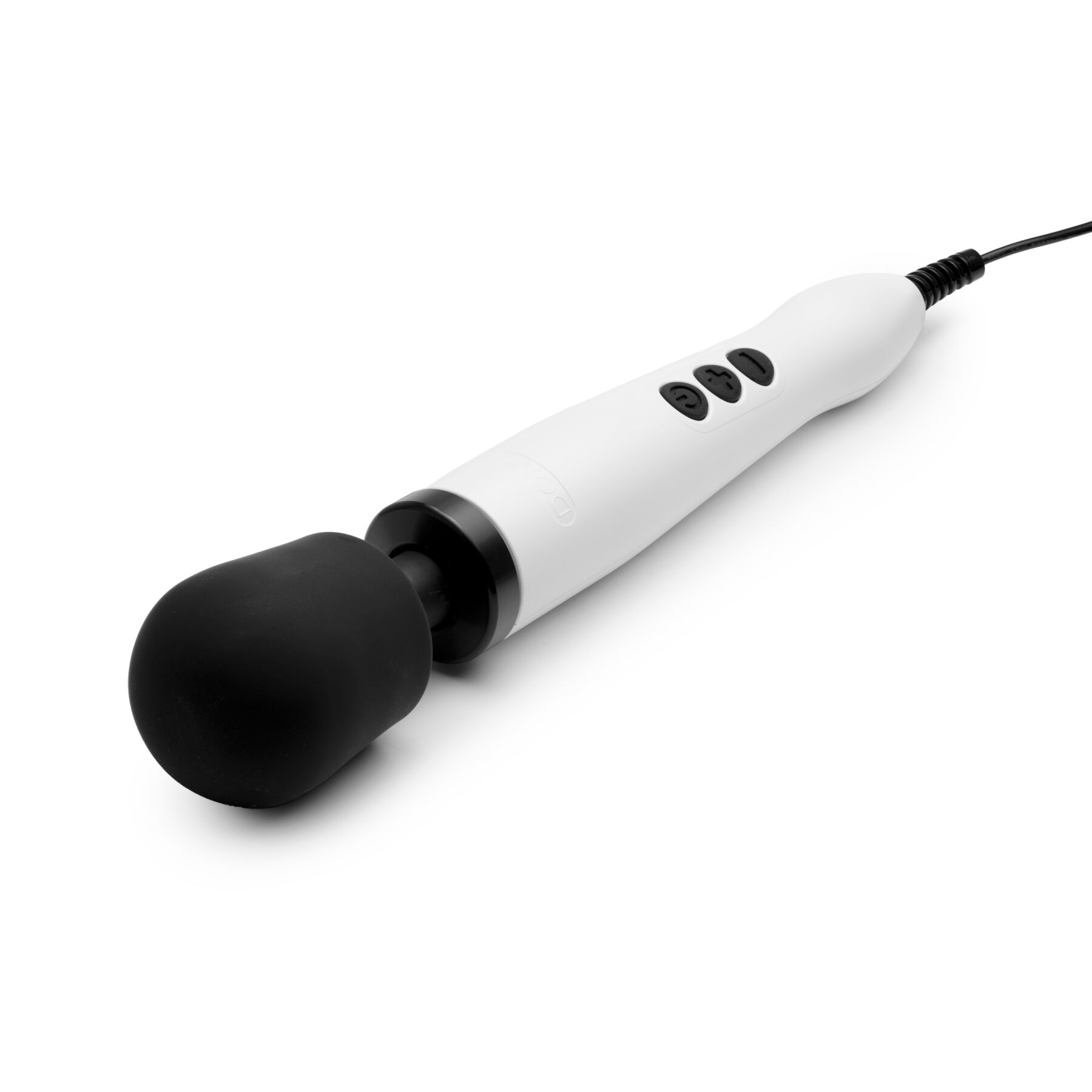 Вібромасажер DOXY Original White, дуже потужний, живлення 220В, пульсівні вібрації - Зображення 2