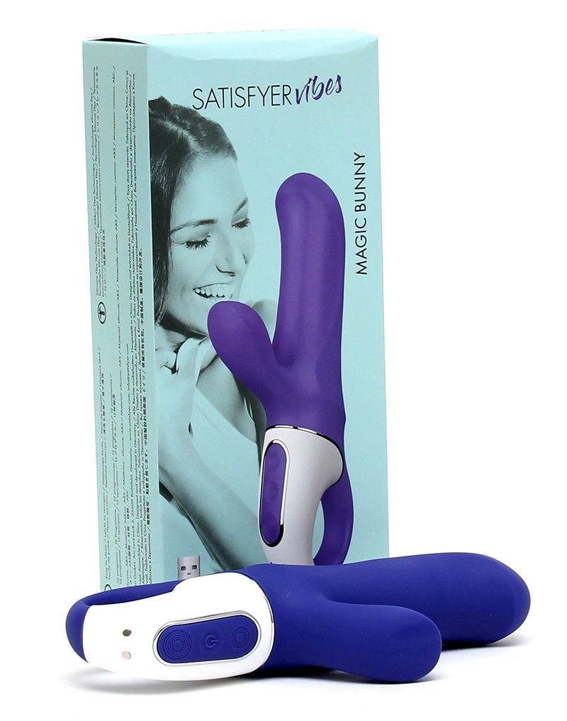 Потужний вібратор-кролик Satisfyer Vibes Magic Bunny, два мотори, литий силікон, 12 режимів роботи - Зображення 4