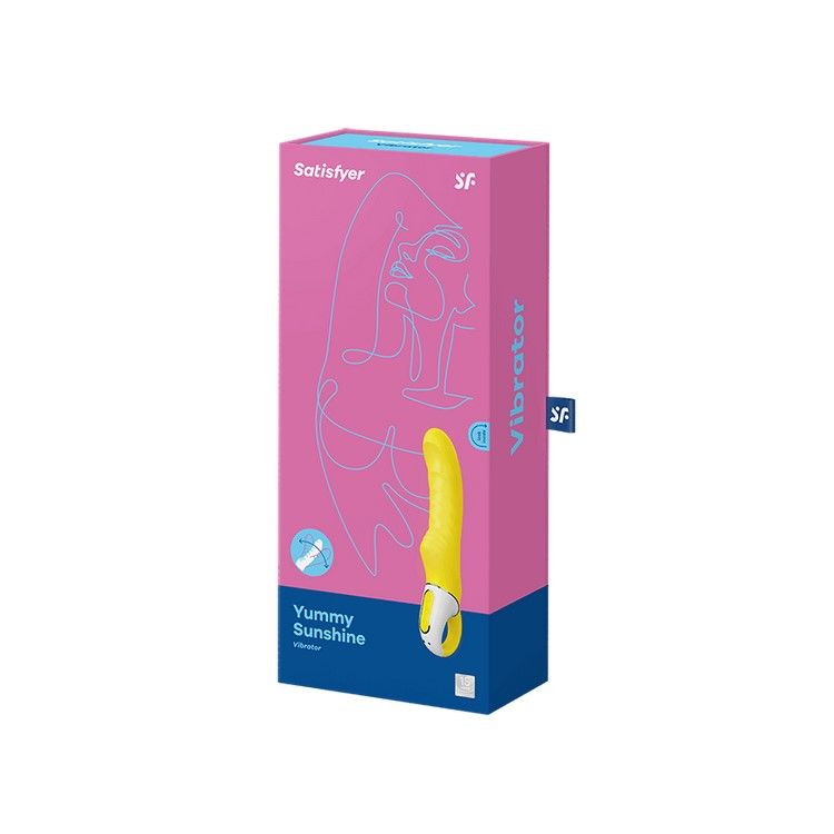 Потужний вібратор Satisfyer Vibes Yummy Sunshine з гнучким стовбуром і стимул. рельєфом, 12 режимів - Зображення 3