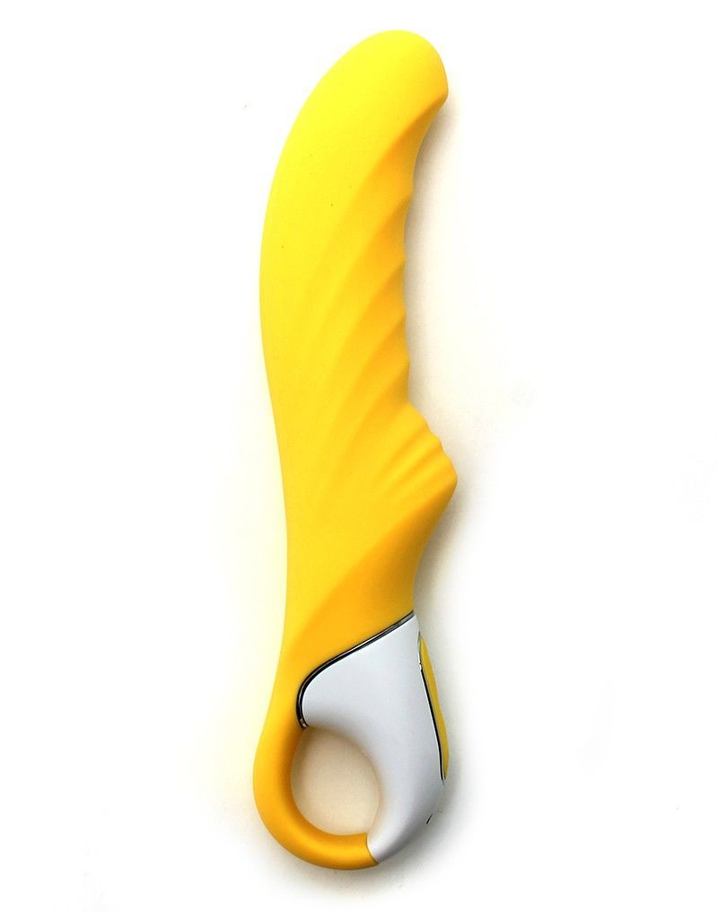 Потужний вібратор Satisfyer Vibes Yummy Sunshine з гнучким стовбуром і стимул. рельєфом, 12 режимів - Зображення 2
