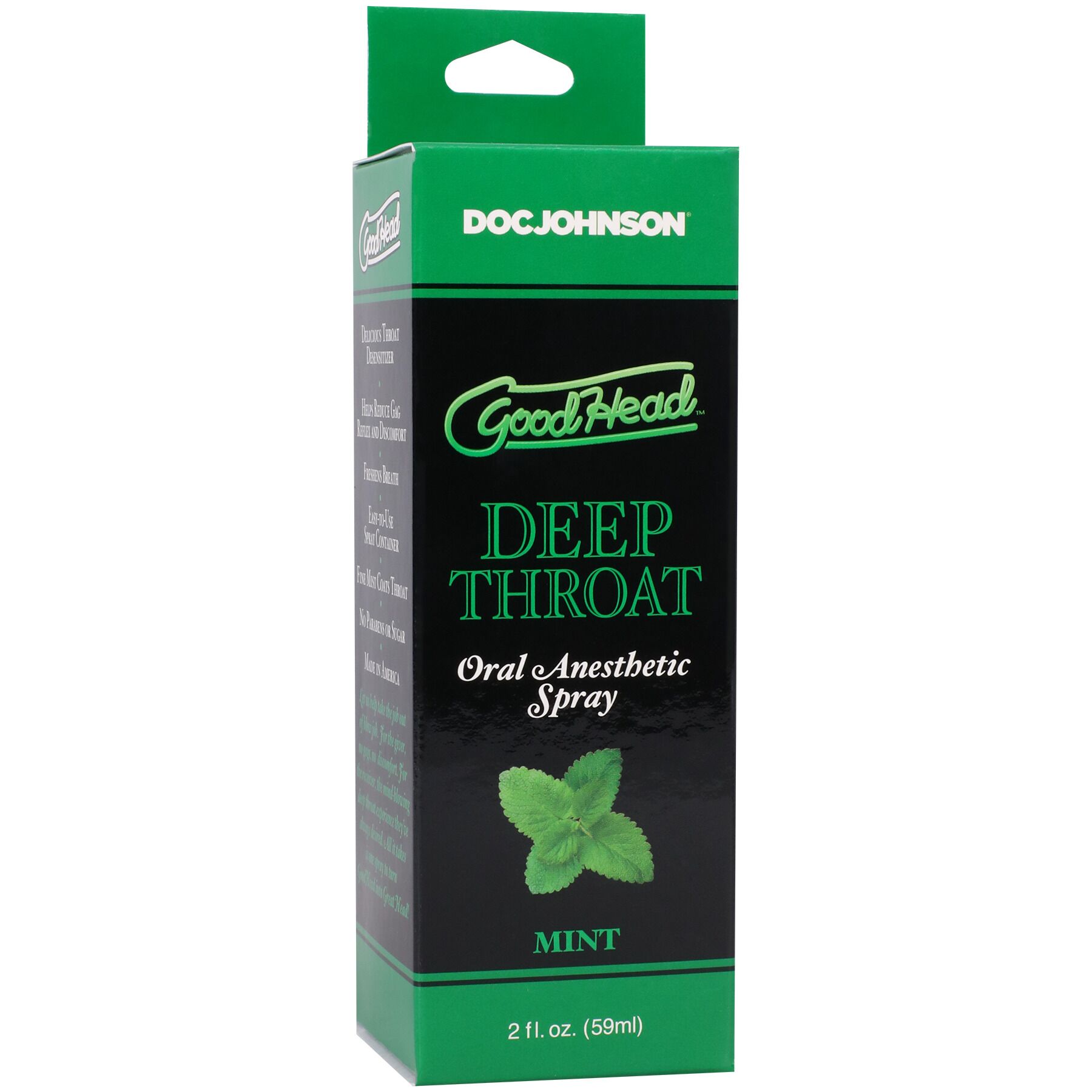 Спрей для мінету Doc Johnson GoodHead DeepThroat Spray - Mystical Mint 59 мл для глибокого мінету - Зображення 3