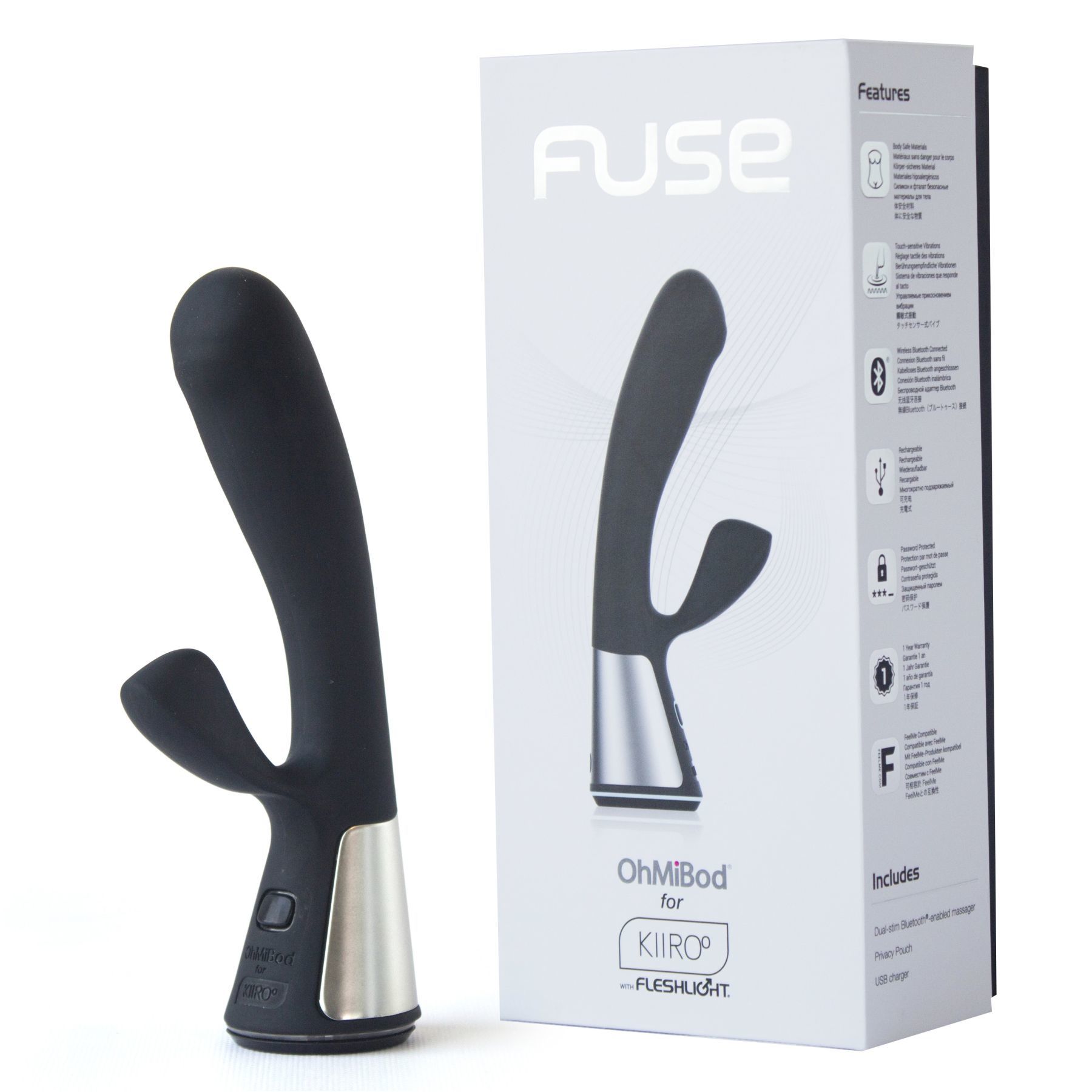 Інтерактивний вібратор-кролик Ohmibod Fuse for Kiiroo Black - Зображення 3