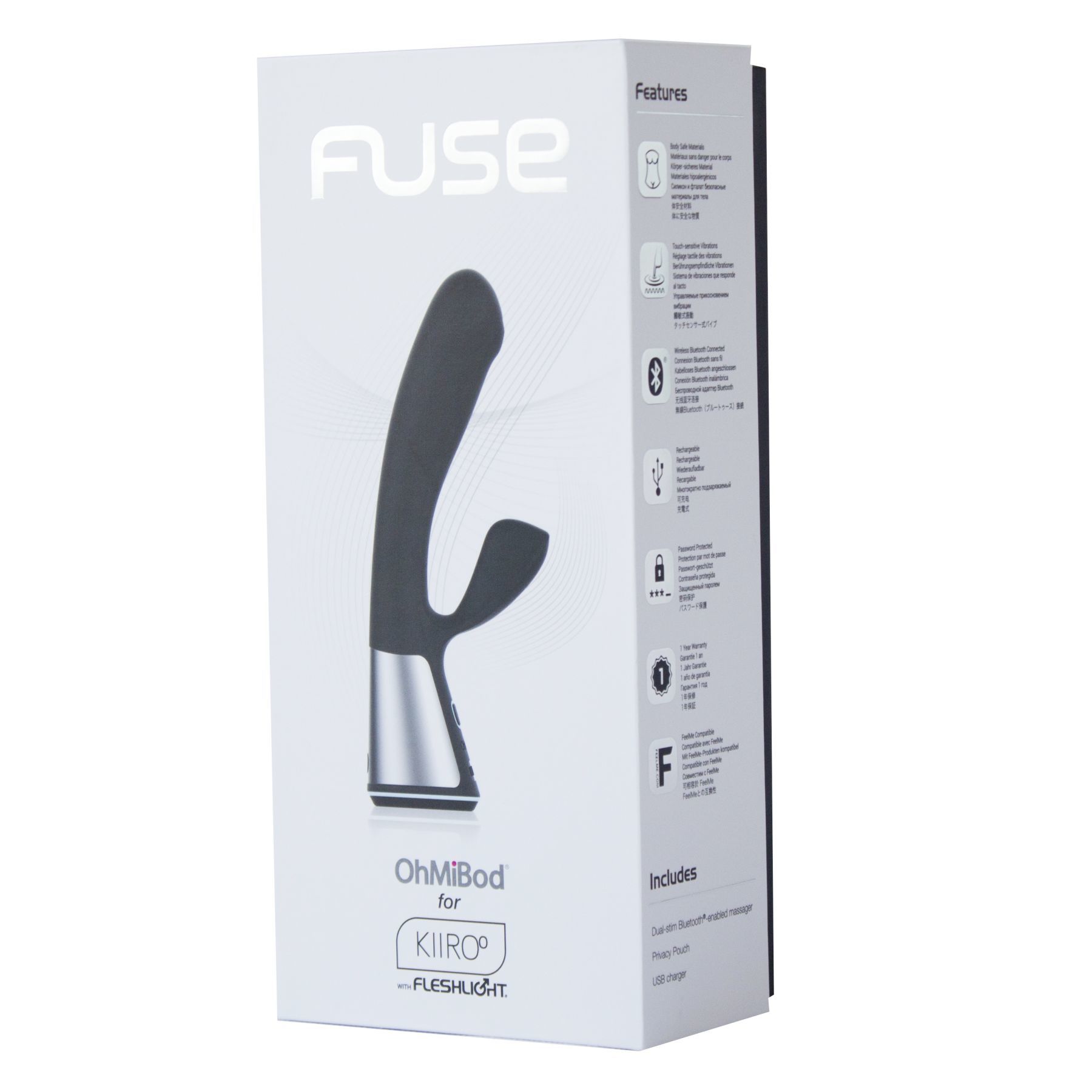 Інтерактивний вібратор-кролик Ohmibod Fuse for Kiiroo Black - Зображення 2