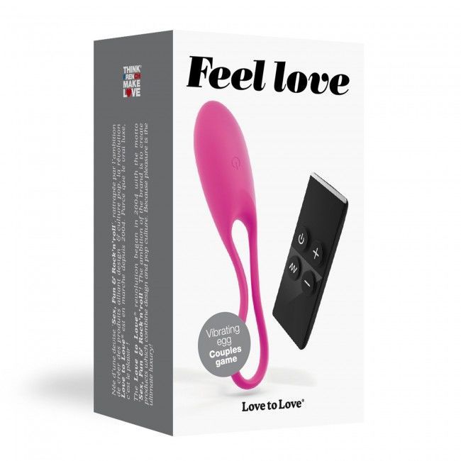 Віброяйце Love To Love Feel Love Pink з пультом ДК та регулюванням інтенсивності - Зображення 3