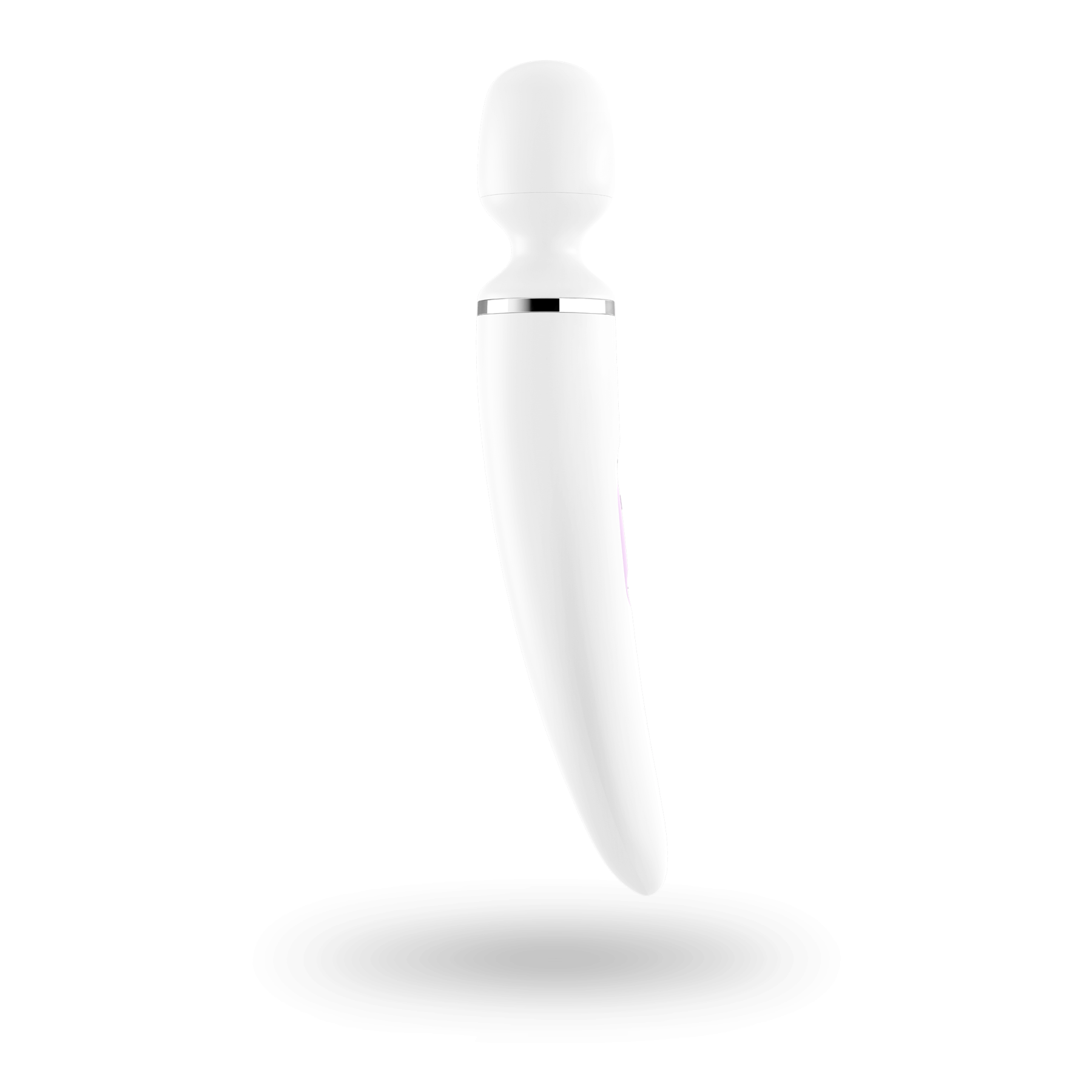 Вібромасажер Satisfyer Wand-er Woman (White/Chrome), водонепроникний, потужний, розмір XXL - Зображення 3