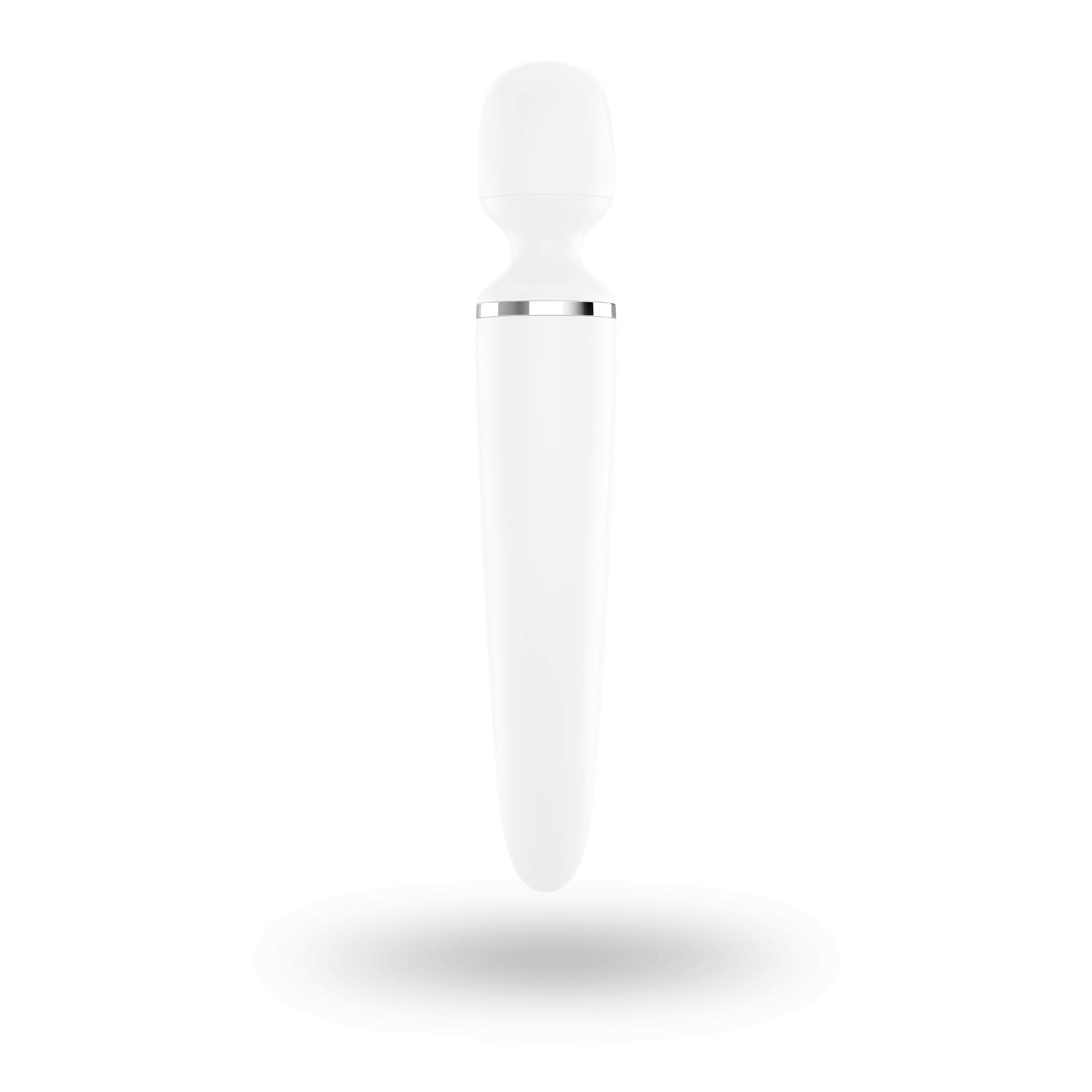 Вібромасажер Satisfyer Wand-er Woman (White/Chrome), водонепроникний, потужний, розмір XXL - Зображення 4
