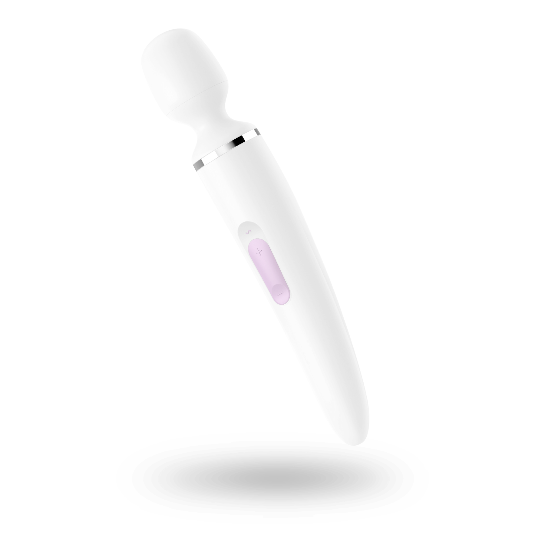 Вібромасажер Satisfyer Wand-er Woman (White/Chrome), водонепроникний, потужний, розмір XXL - Зображення 2
