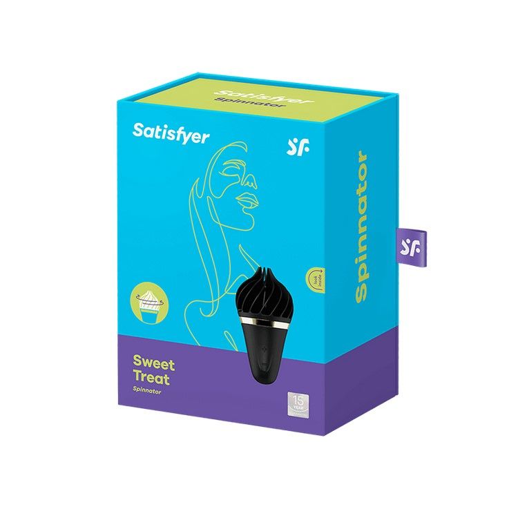 Морозиво-спінатор Satisfyer Lay-On - Sweet Treat Black/Gold, 10 режимів роботи, водонепроникний - Зображення 2