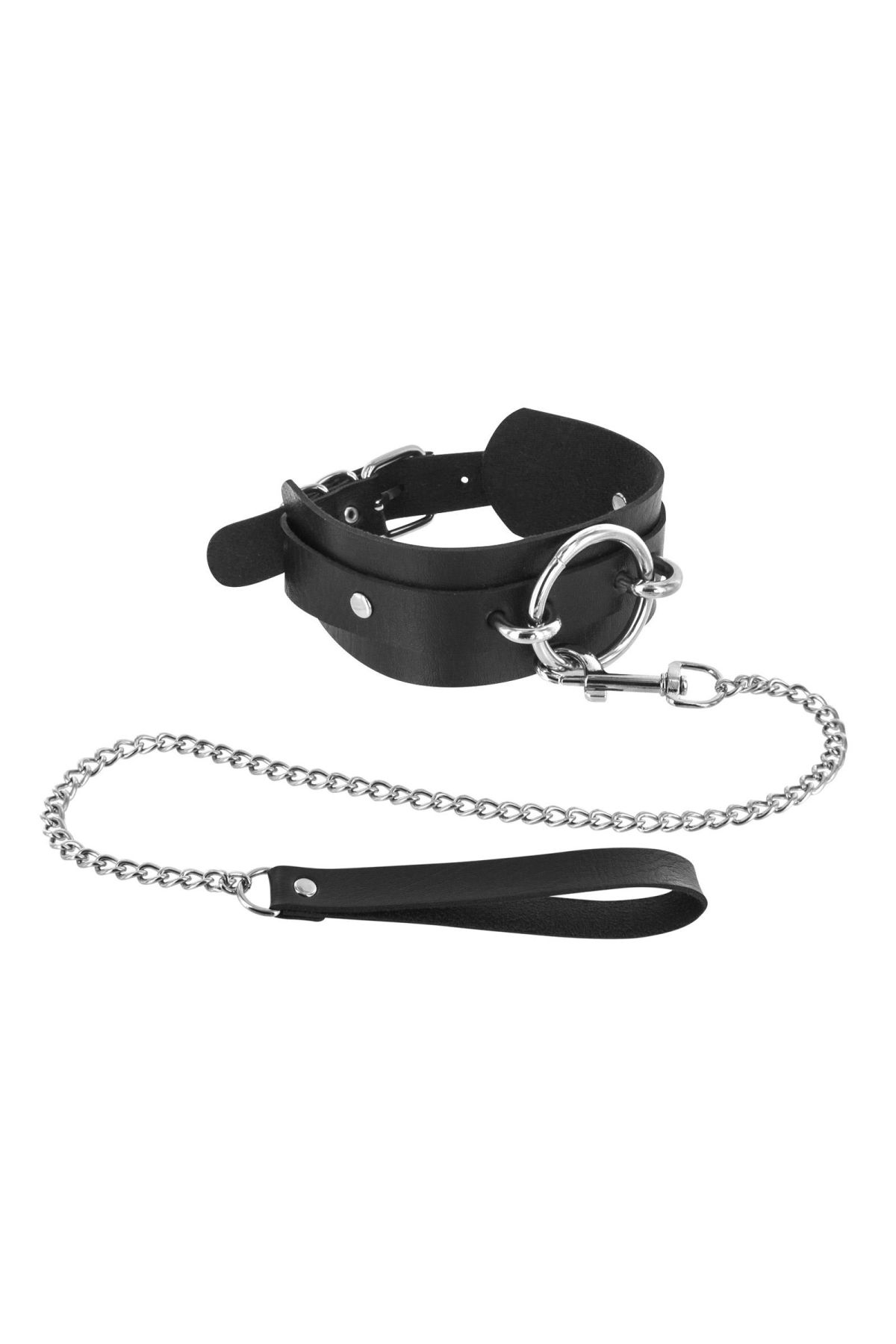 Нашийник великим кільцем та з повідцем Fetish Tentation Ring and Leash - Зображення 2