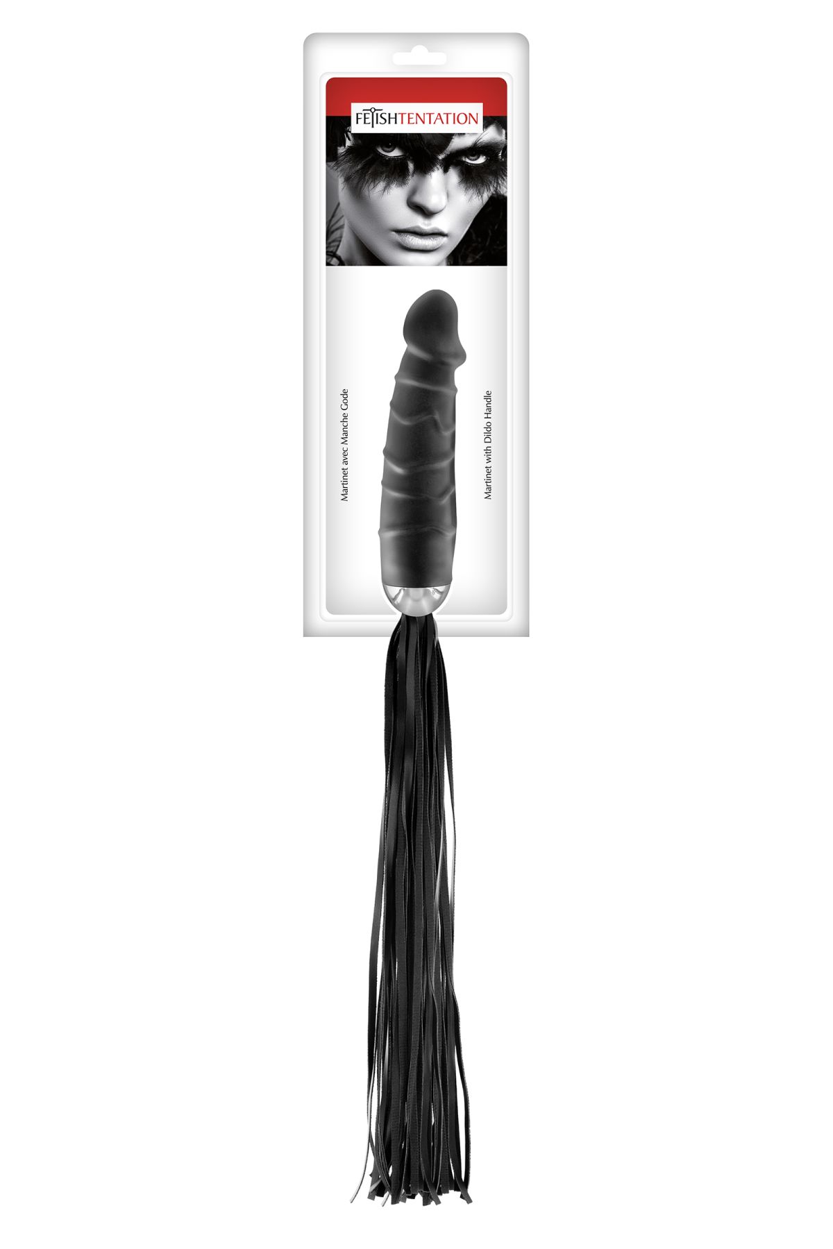 Флогер з ручкою-дилдо Fetish Tentation Whip with Dildo Handle - Зображення 2