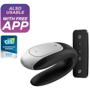 Смарт-вібратор для пар Satisfyer Double Fun (Black) з пультом ДК