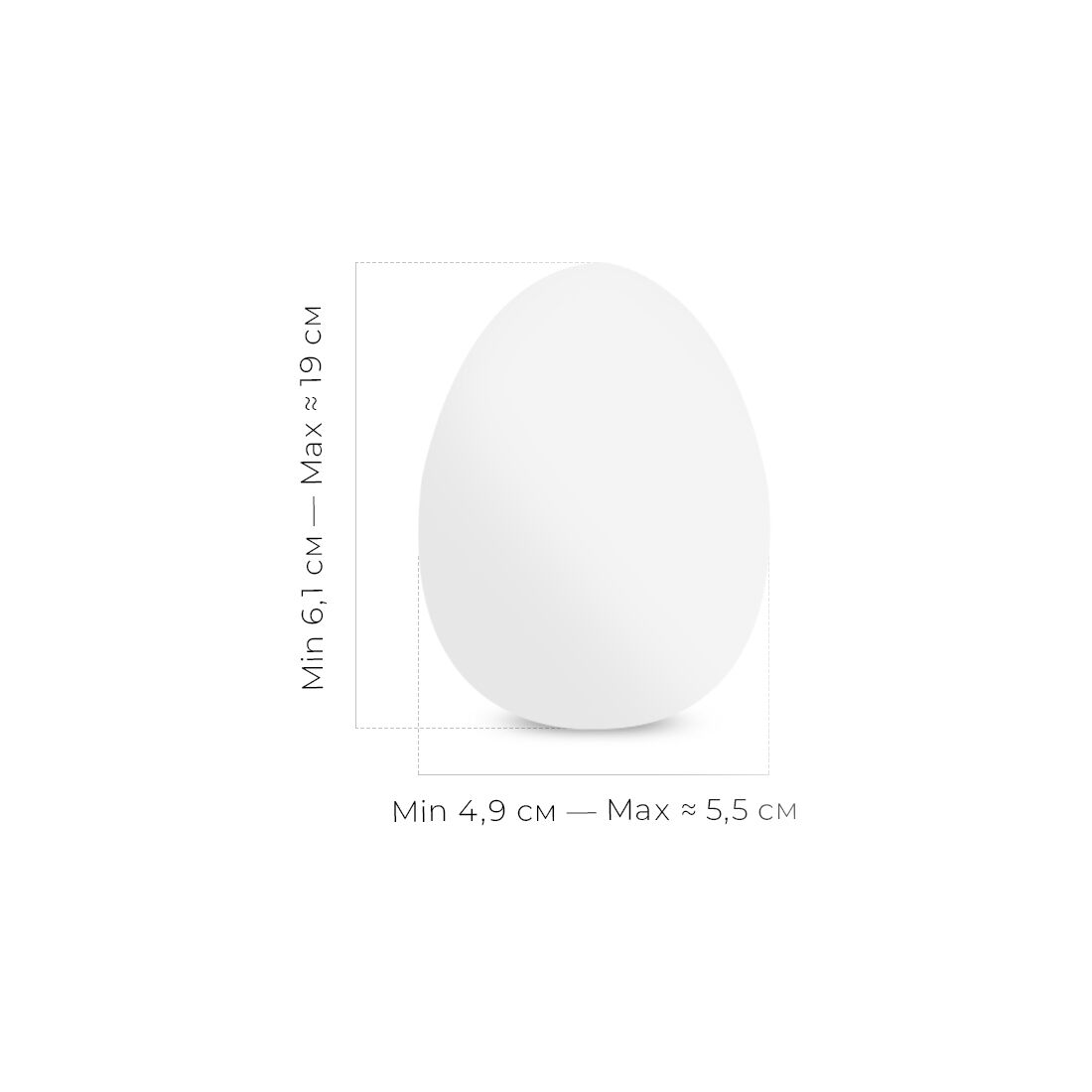 Мастурбатор-яйце Tenga Egg Ring з асиметричним рельєфом - Зображення 2