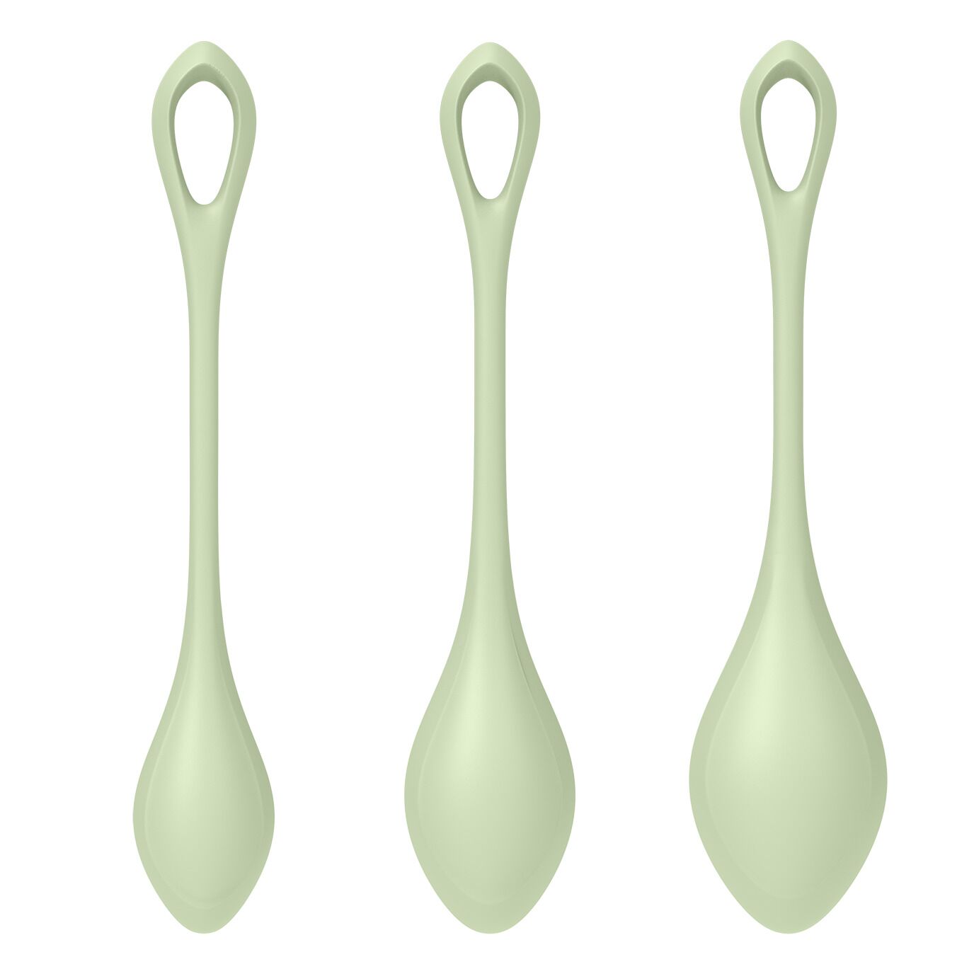 Набір йоні-намистин Satisfyer Yoni Power 2 Light Green, діаметр 2-2,5-3 см, маса 22-44-73 г - Зображення 3