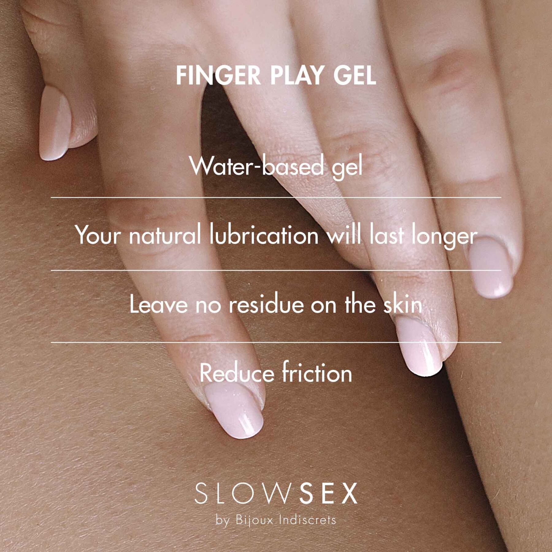 Гель-змазка для мастурбації Bijoux Indiscrets Slow Sex Finger play gel - Зображення 4