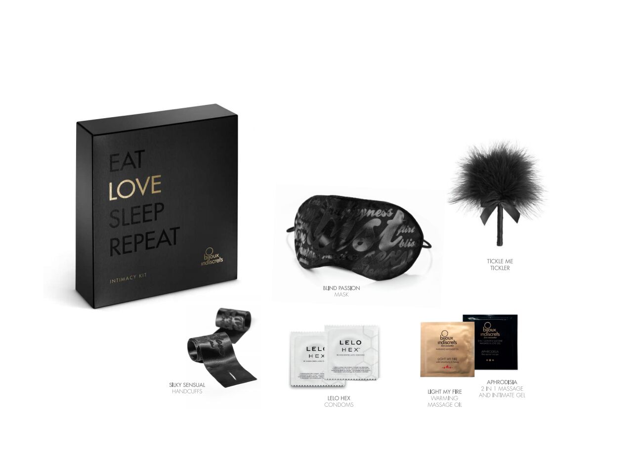 Подарунковий набір Bijoux Indiscrets INTIMACY LOVE (black) - Зображення 2