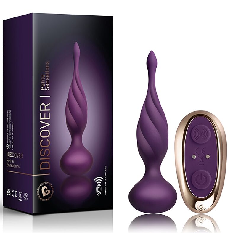 Анальна вібропробка Rocks Off Petite Sensations – Discover Purple - Зображення 3