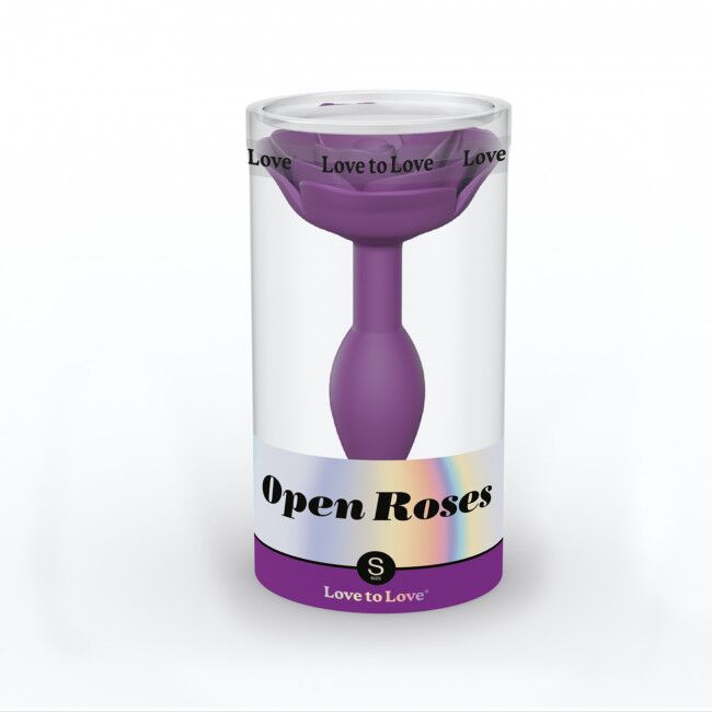 Силіконова анальна пробка Love To Love OPEN ROSES S SIZE - PURPLE RAIN - Зображення 4