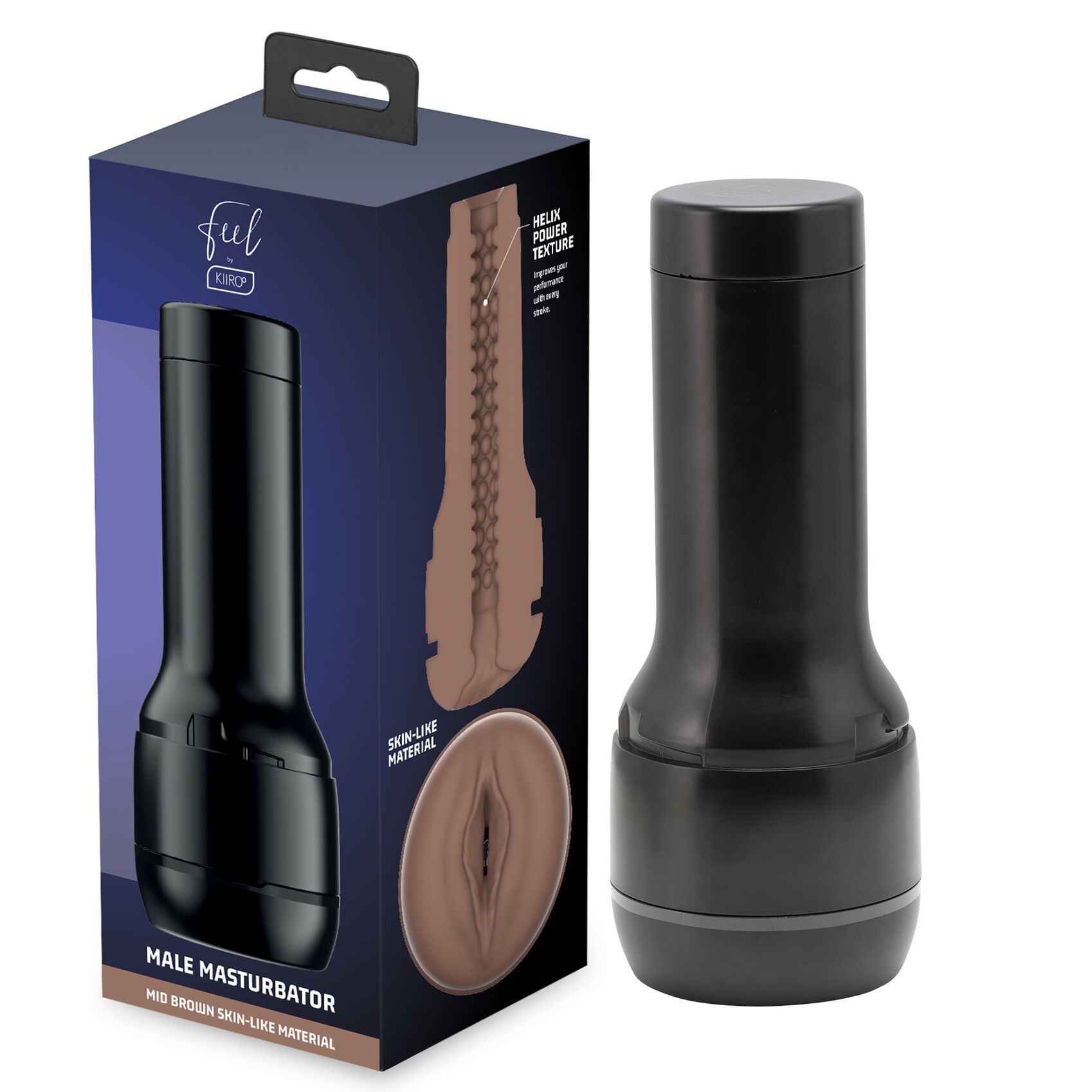 Мастурбатор-вагіна Kiiroo Feel Stroker Mid Brown для секс-машини Kiiroo Keon - Зображення 2