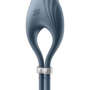Ерекційне віброкільце-ласо Satisfyer Duelist Dark Blue, 10 режимів, потужний мотор