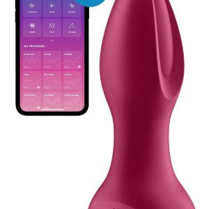 Анальна смарт-вібропробка із перлинним масажем Satisfyer Rotator Plug 2+ Violet