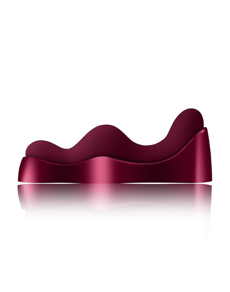 Універсальний sit-on-top вібратор Rocks Off Ruby Glow Blush, пульт ДК - Зображення 4