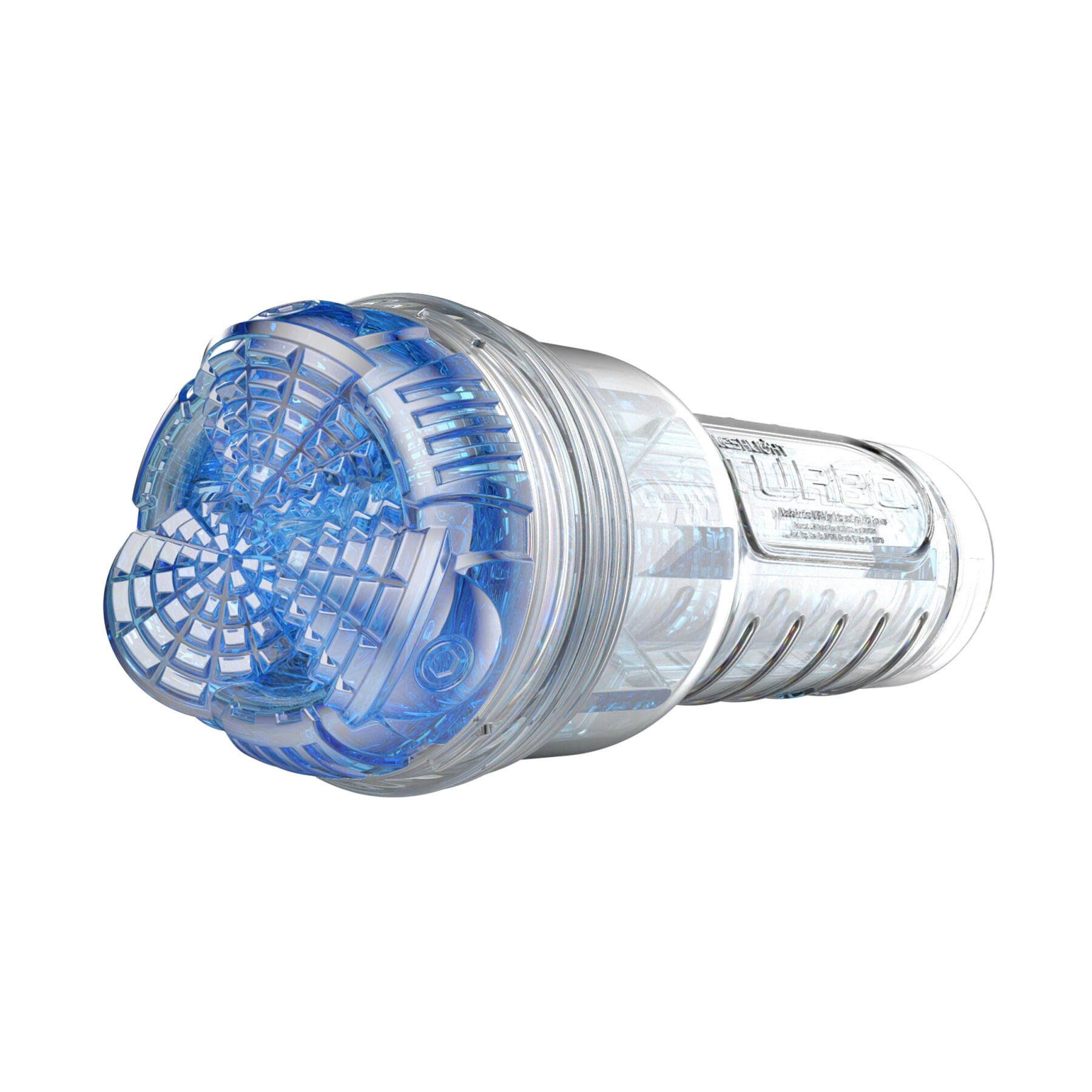 Мастурбатор Fleshlight Turbo Core Blue Ice, оральний секс (глибоке горло) - Зображення 2