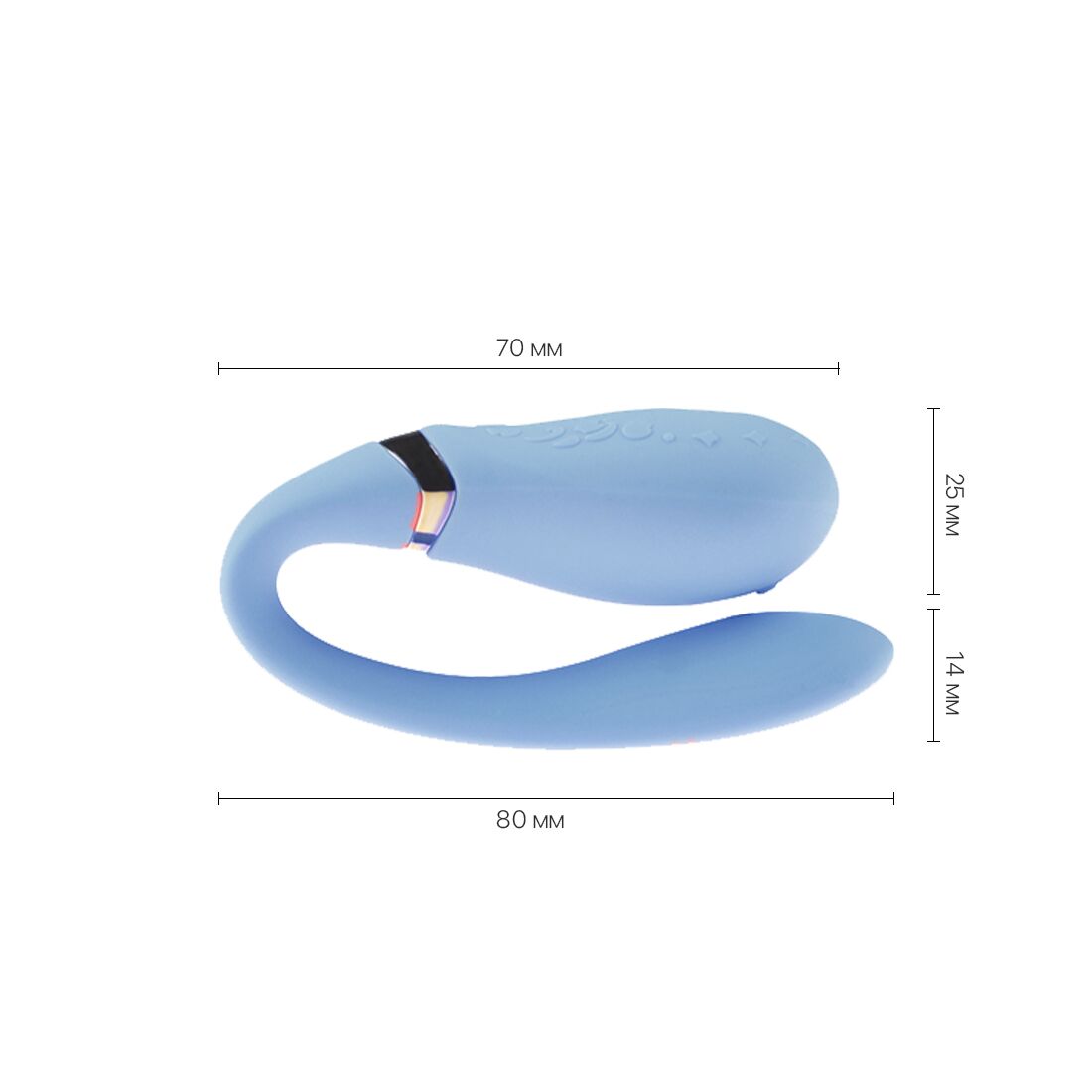 Смартвібратор для пар Zalo — Fanfan Royal Blue - Зображення 3