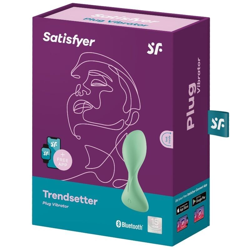 Анальна смарт-пробка з вібрацією Satisfyer Trendsetter Green - Зображення 4