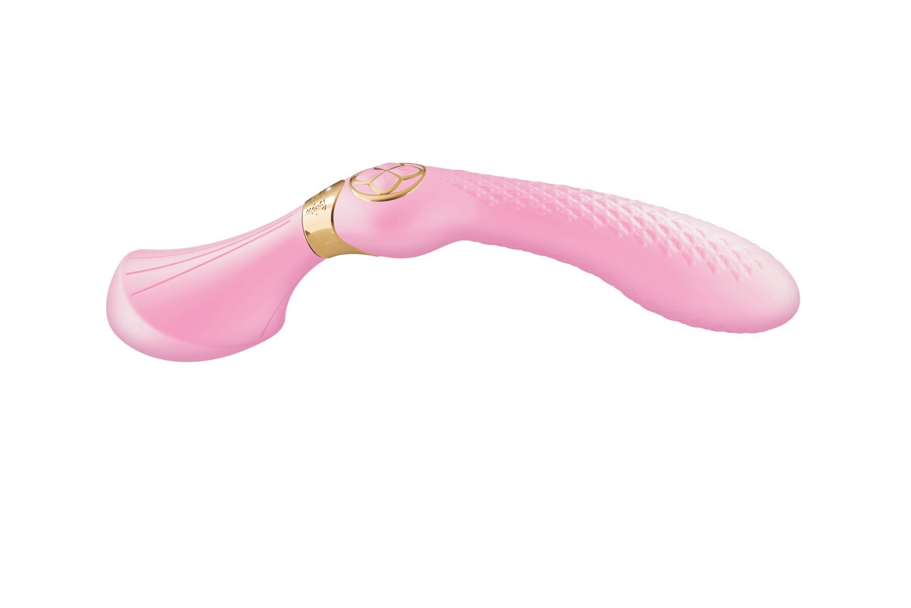 Вібромасажер Shunga Zoa Light Pink, двосторонній - Зображення 2