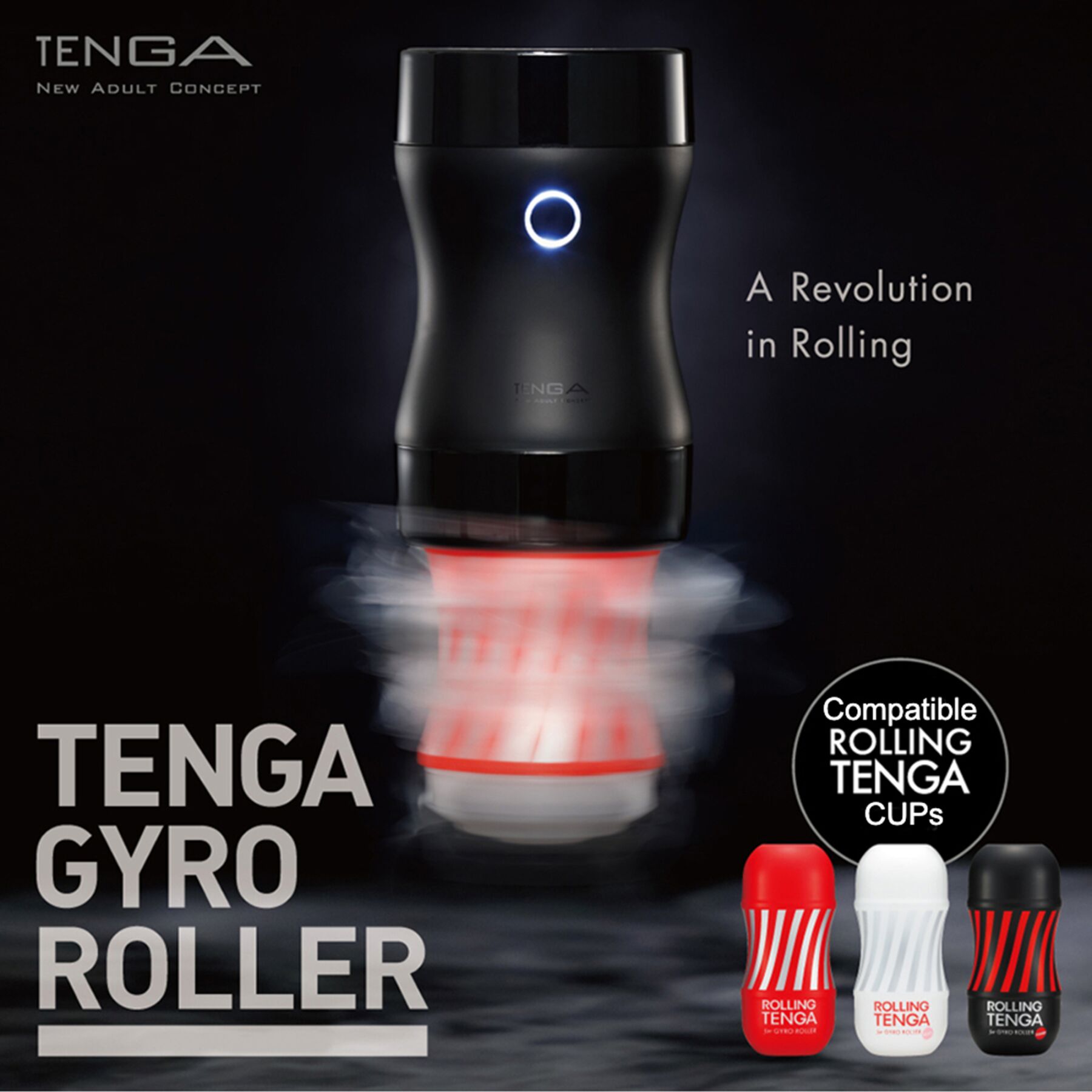 Мастурбатор Tenga Rolling Tenga Gyro Roller Cup Gentle, новий рельєф для стимуляції обертанням - Зображення 3