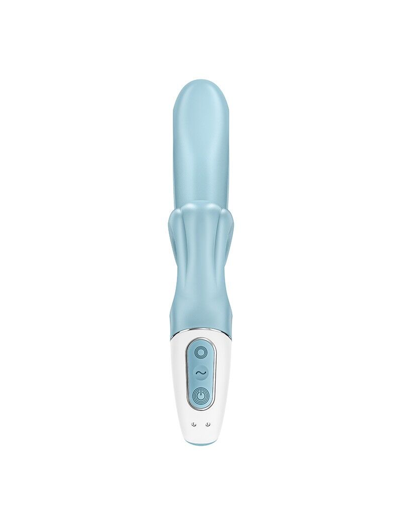 Вібратор-кролик Satisfyer Love Me Blue, гнучкий, відросток з потрійним кінчиком - Зображення 4