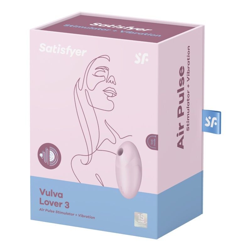 Вакуумний стимулятор з вібрацією Satisfyer Vulva Lover 3 Pink - Зображення 4