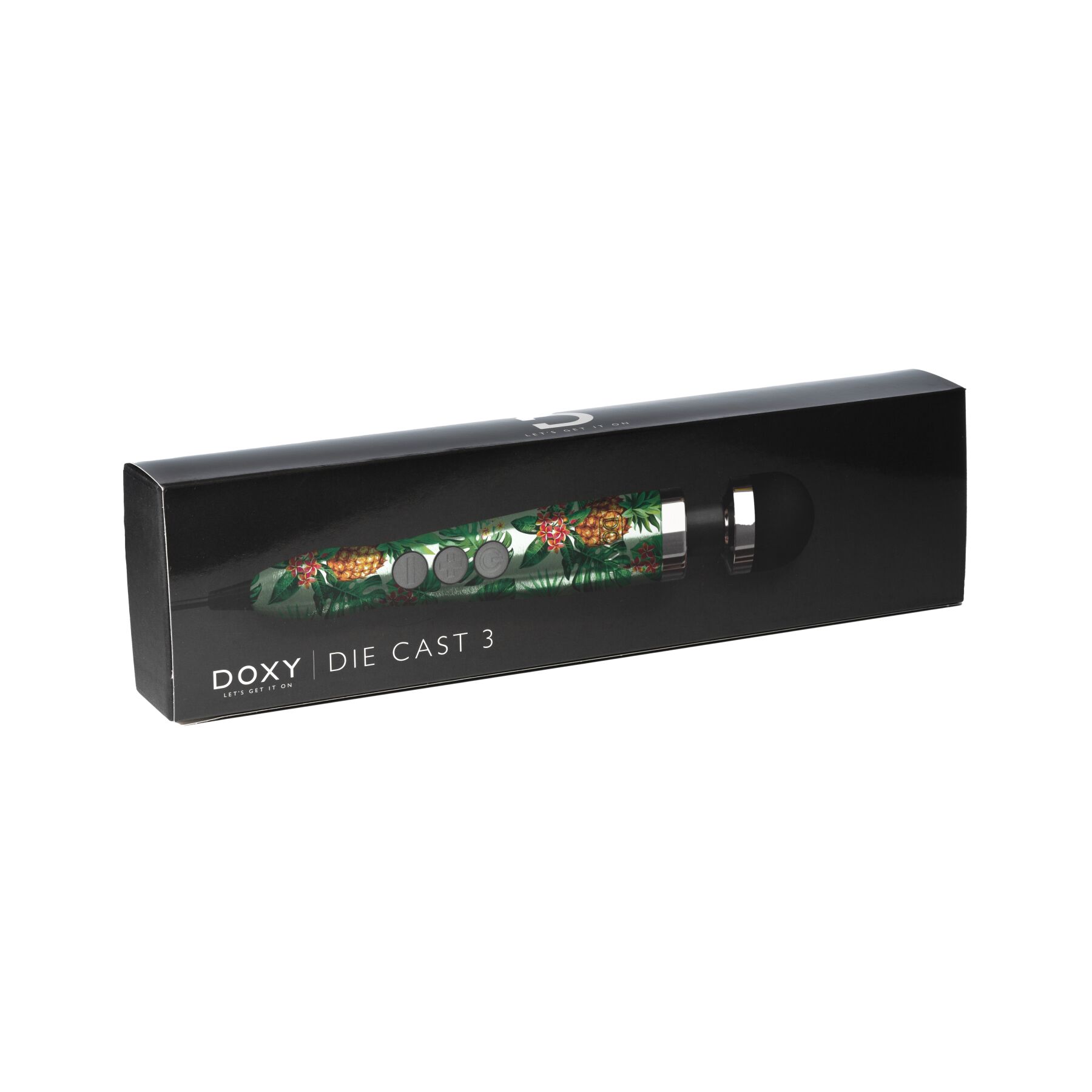 Вібромасажер DOXY Die Cast 3 PINEAPPLE, дуже потужний, живлення 220В, металевий корпус - Зображення 2