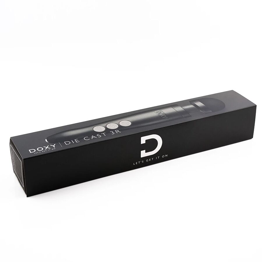 Вібромасажер DOXY Die Cast 3R - Matte Black, дуже потужний, перезаряджуваний, металевий корпус - Зображення 4