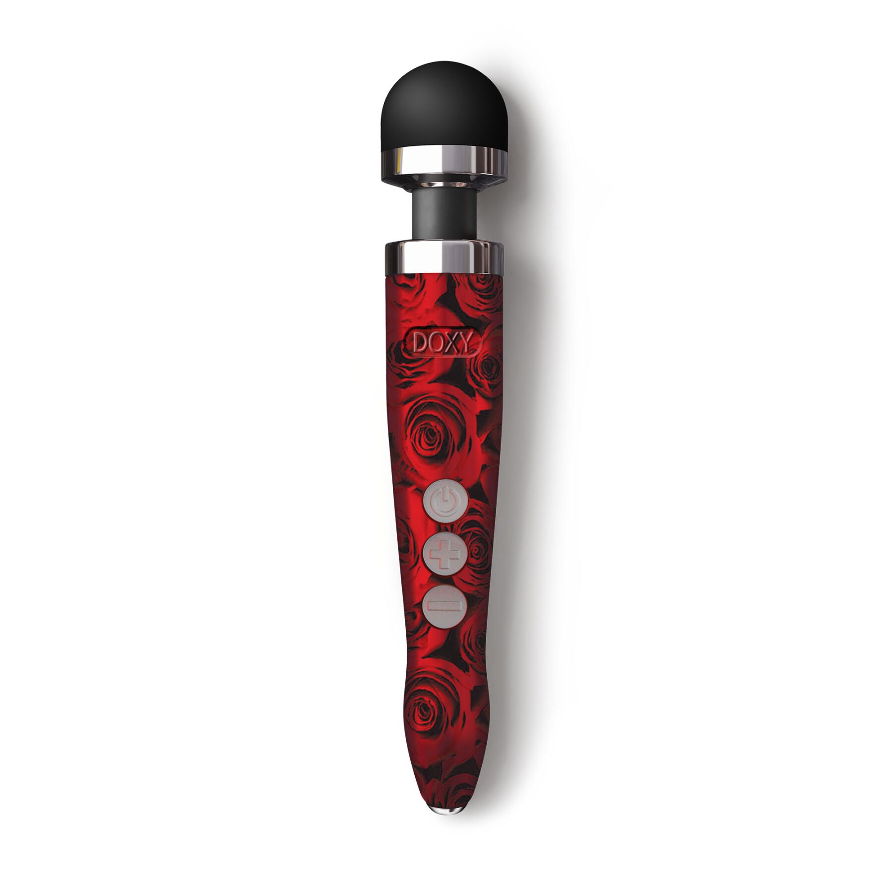 Вібромасажер DOXY Die Cast 3R - ROSE PATTERN, дуже потужний, перезаряджуваний, металевий корпус - Зображення 2