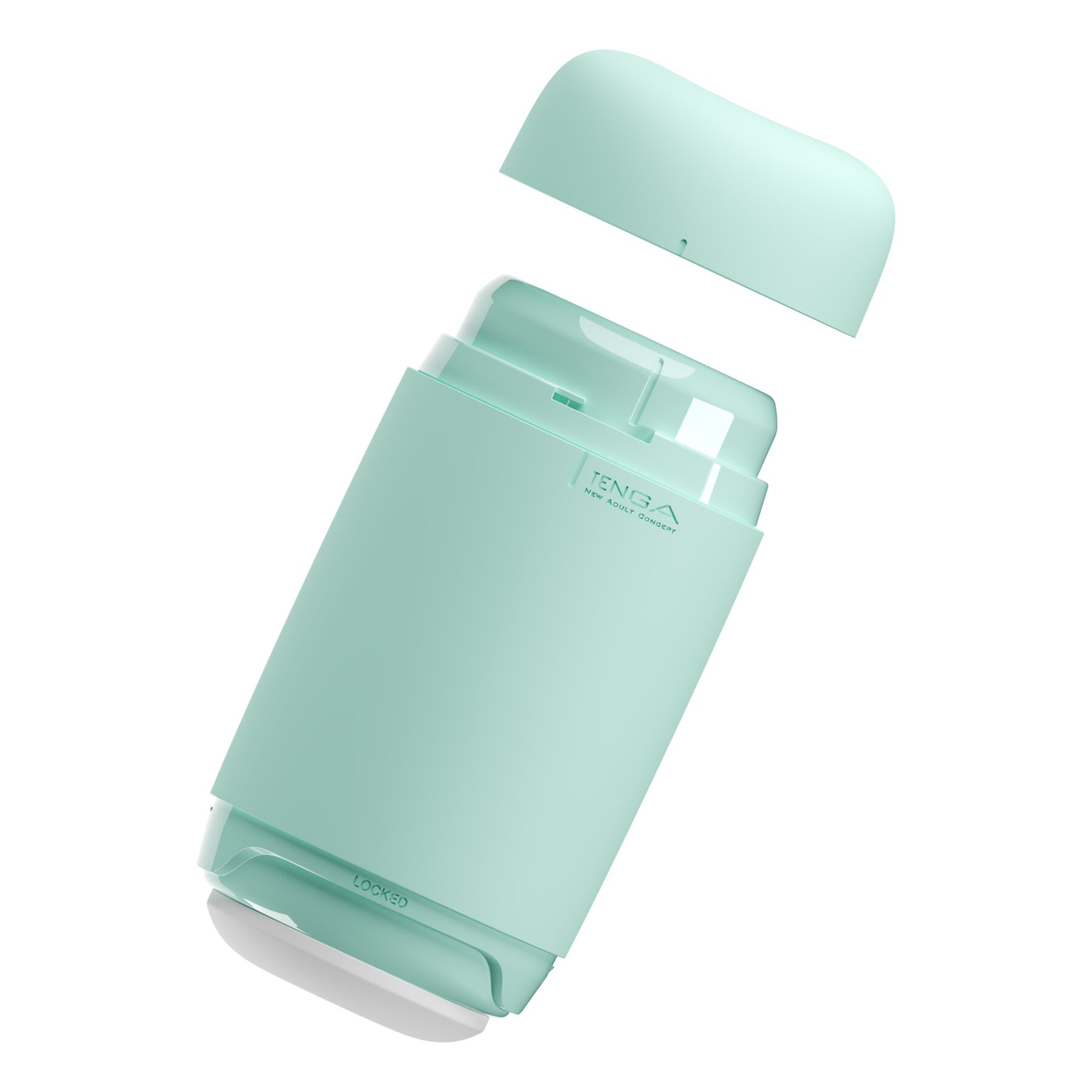 Мастурбатор TENGA PUFFY MINT GREEN, ультрам’який матеріал, багаторазовий, наскрізний - Зображення 4