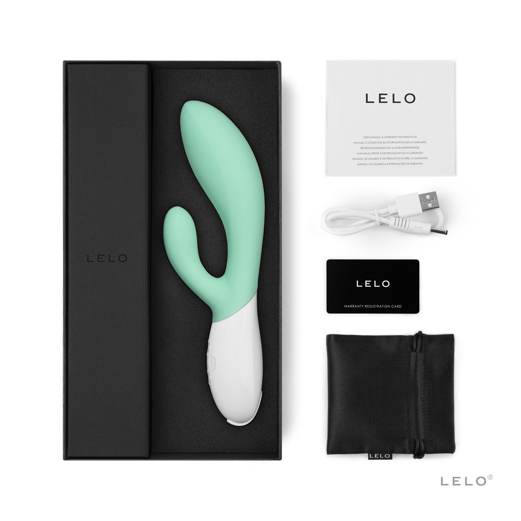 Вібратор-кролик LELO Ina 3 Seaweed, 10 режимів вібрації, потужний мотор - Зображення 2