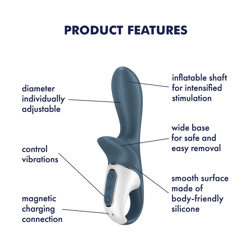 Анальний вібратор надувний Satisfyer Air Pump Booty 2 - Зображення 4