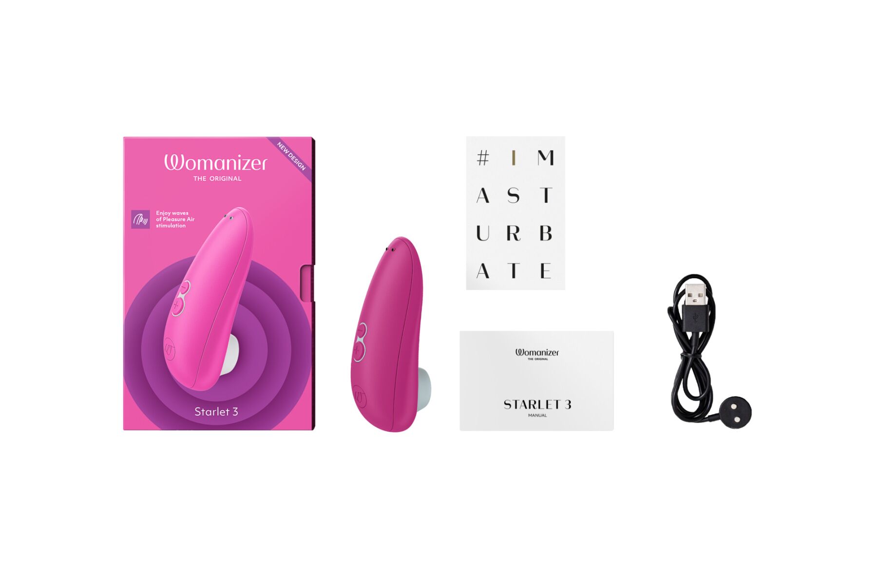 Вакуумний кліторальний стимулятор Womanizer Starlet 3 PINK - Зображення 4