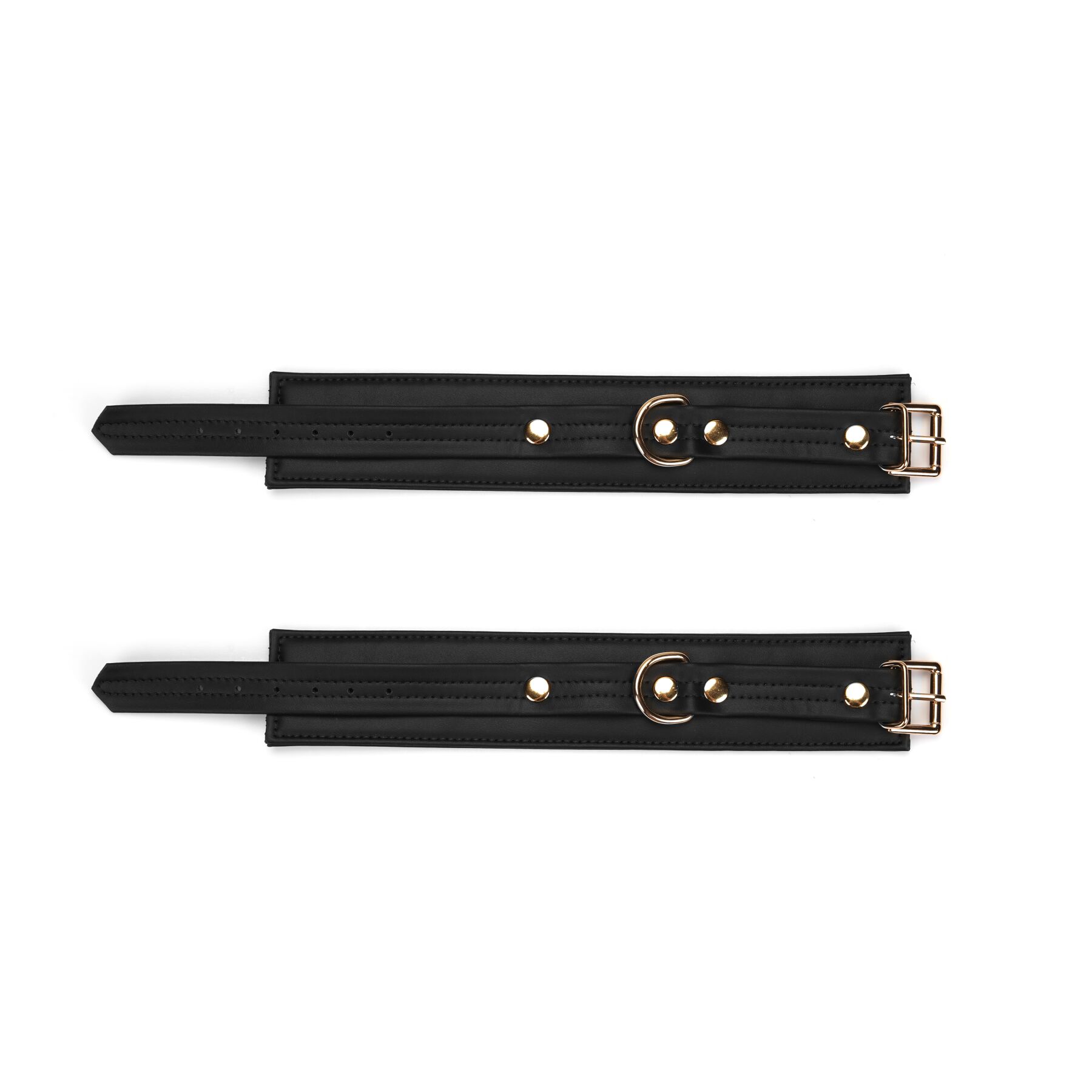 Поножі Liebe Seele Black Organosilicon Anklecuffs, екошкіра - Зображення 3