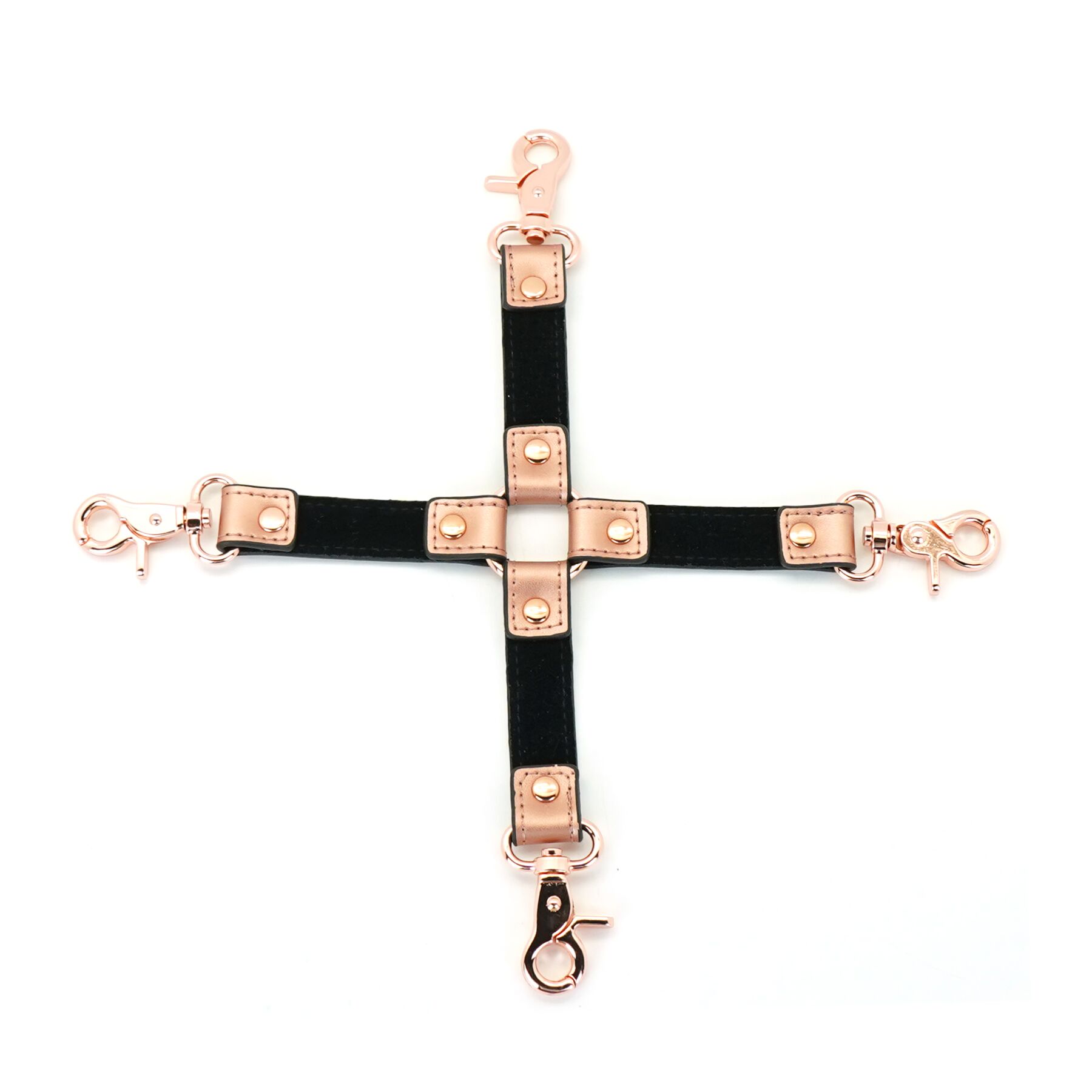 Хрестовина для фіксації Liebe Seele Rose Gold Memory Hog Tie, натуральна шкіра, рожеве золото - Зображення 2