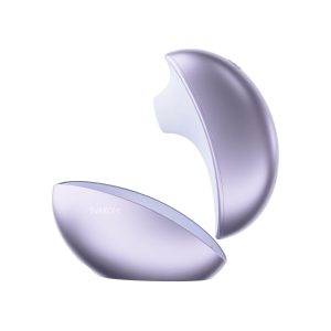 Вакуумний кліторальний смарт-стимулятор Svakom Pulse Galaxie Metal Lilac, проєктор зоряного неба