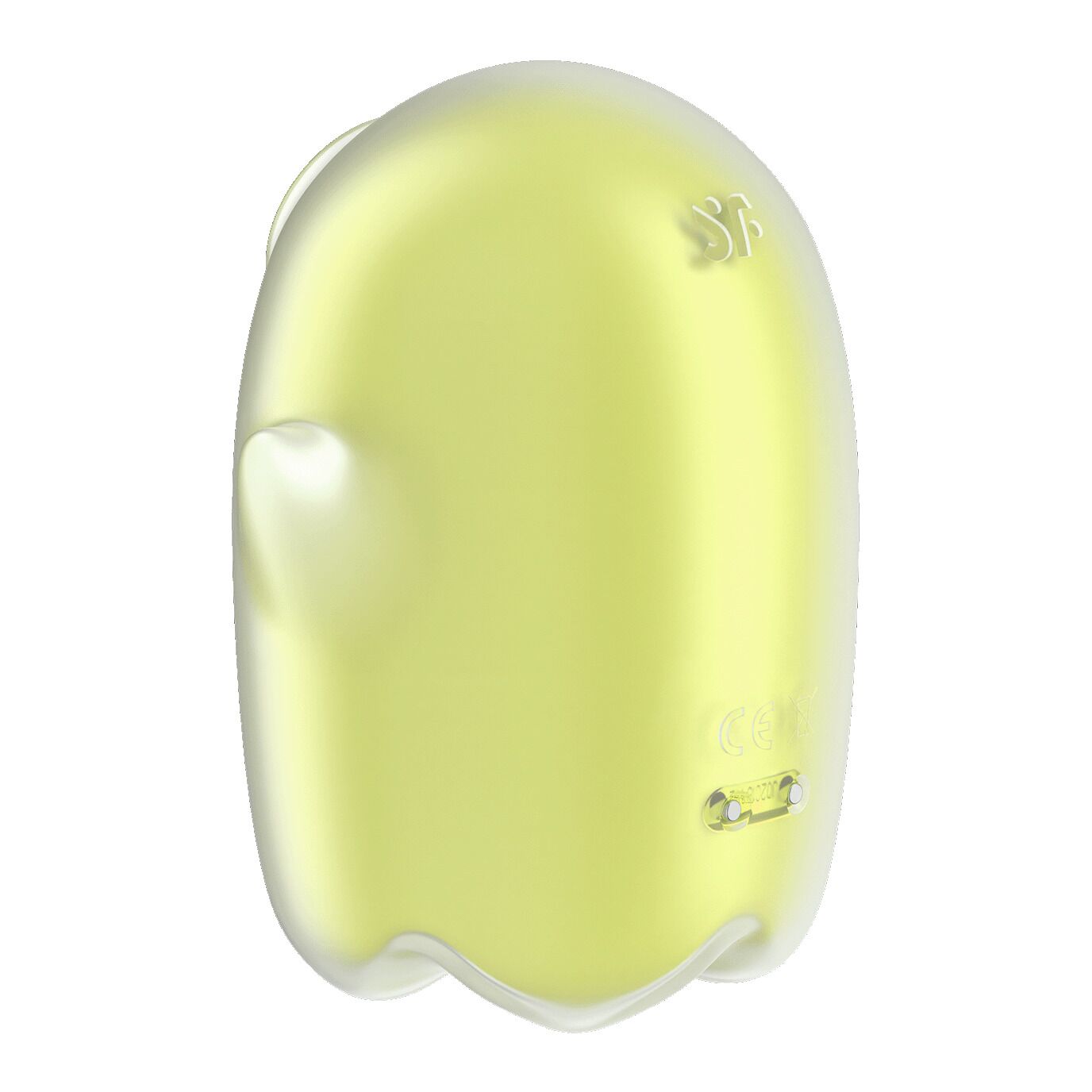 Вакуумний кліторальний стимулятор з вібрацією Satisfyer Glowing Ghost Yellow, світиться в темряві - Зображення 4