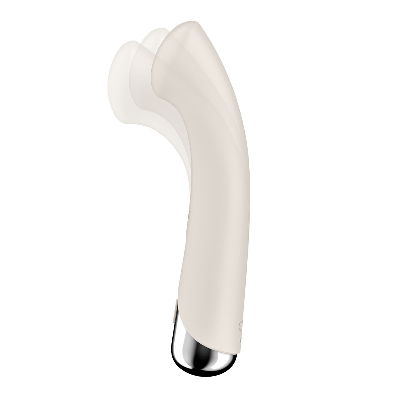Вібратор з ротацією Satisfyer Spinning G-Spot 1 Beige, плоский майданчик для стимуляції точки G - Зображення 2